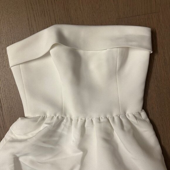 Amsale Rene Dress In Ivory - Picture 2 of 9